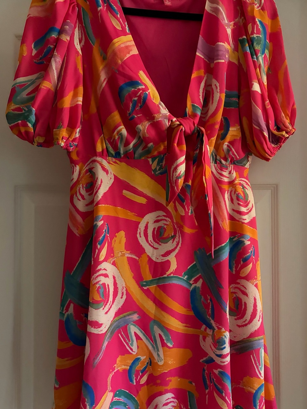 Flying Tomato Multicolor Abstract Print Dress